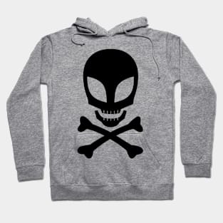 Alien Skull and Crossbones Hoodie